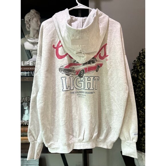 The Laundry Room Coors Racing Hideout Hoodie Pebble Heather Womens Size Small - Picture 11 of 13